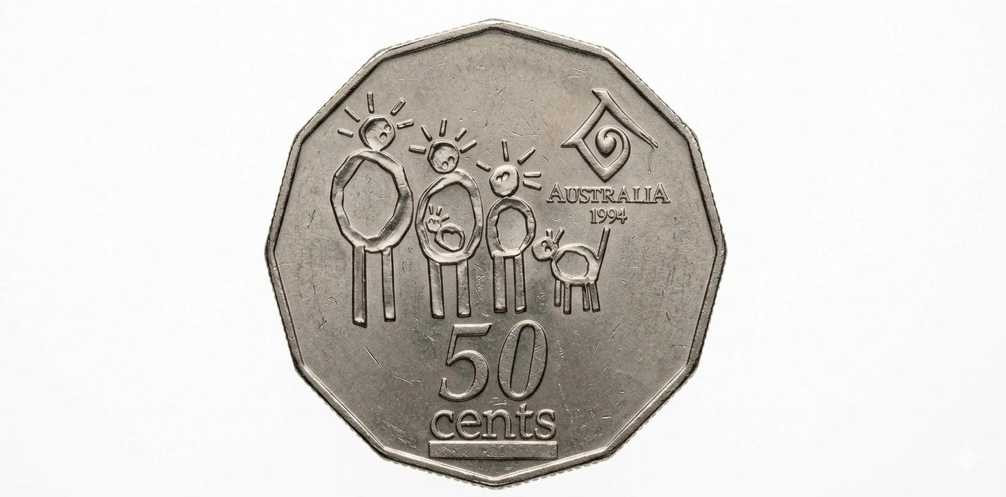 Close-up of a coin isolated on white background